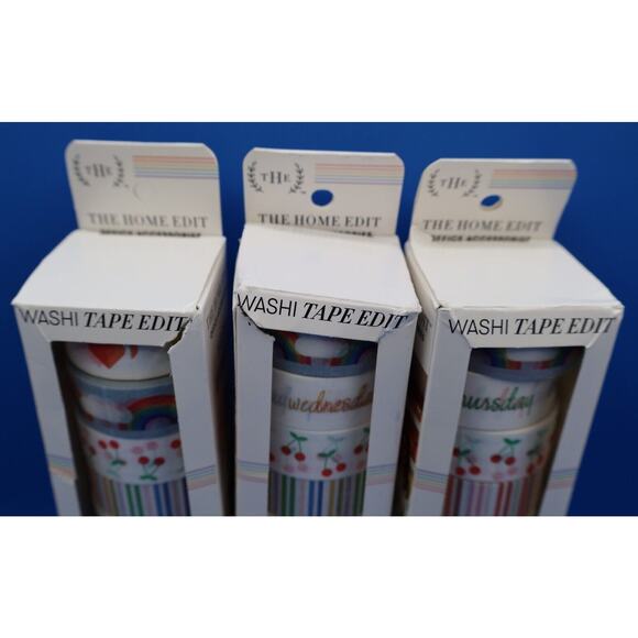 Lot Of 6 The Home Edit Office Accessories Washi Tape Edit 6 Rolls (36 Total) New - Picture 5 of 6